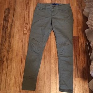 Tinsel Stretchy Green Skinny Jeans